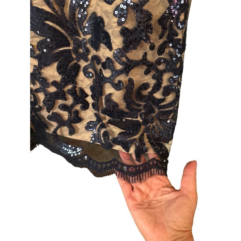 Eva Franco Vaughn Dress in Iris Sequin Size 8 NWT Sample - Picture 3 of 10